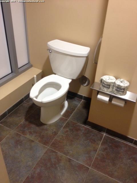 7/21/14 Philis performed inspection.

All restrooms cleaned & restock.

here is a photo of one of the restrooms we cleaned.

All good!!!