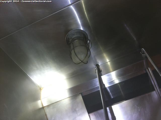 10/30- Ralph S. performed inspection

The crew did a great job of detailing the stainless steel ceiling and lights.

The ceiling appearence looks wonderful!!

Nice work!!

The client will be super happy.

Ralph S.