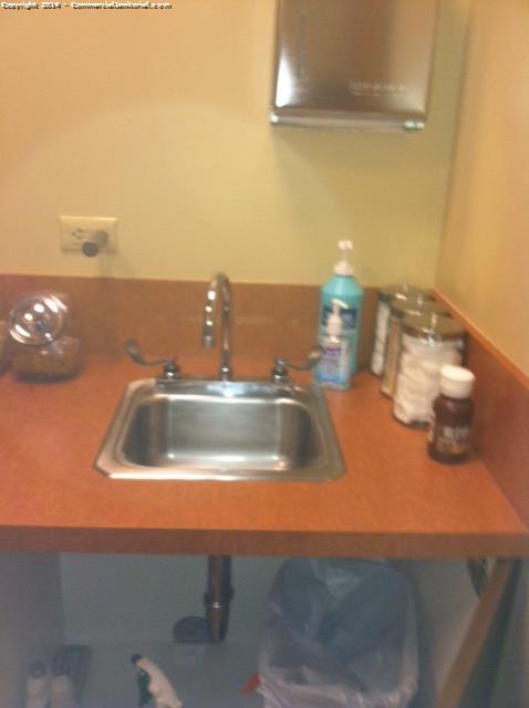 10/29/14

Silvio K. performed on-site inspection.

The crew did an excellent job of wiping down exam sinks and disinfecting touchpoints.

Nice work team!!

Client will be very happy with our work tonight.

Silvio K.