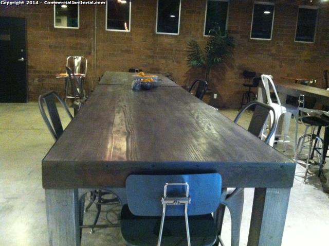 10/22/14

Jason G. performed inspection at account.

The crew did a great job of cleaning the conference table and then applying murph