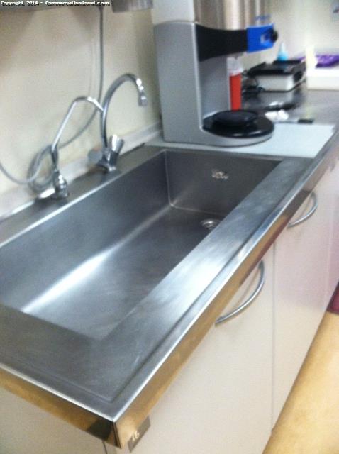 6-29-14 Cleaners Janet & Viviana Cleaners present during inspection.  Large sinks was detail cleaned and then polished. 