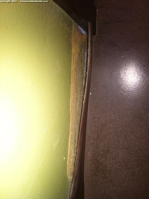 Notified customer of the issue with the baseboard