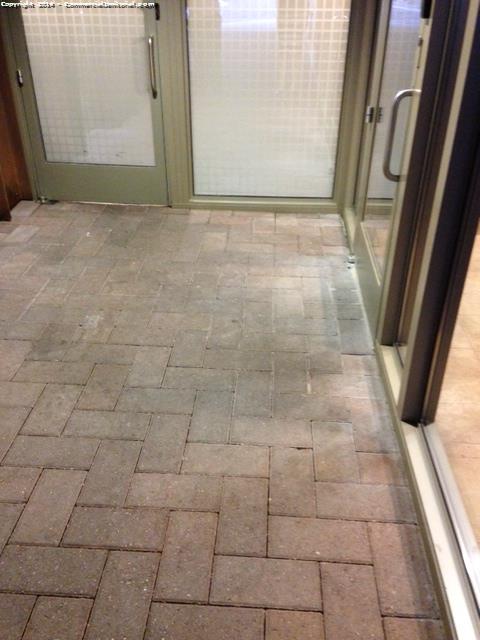  
In front of the 41 E. mailroom, the pavers look really bad. Alex cannot get it any better. See photo.


 