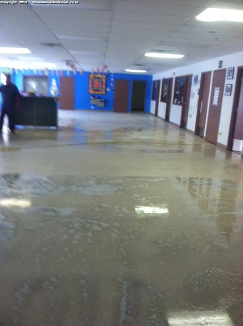 School facility interior floor work  