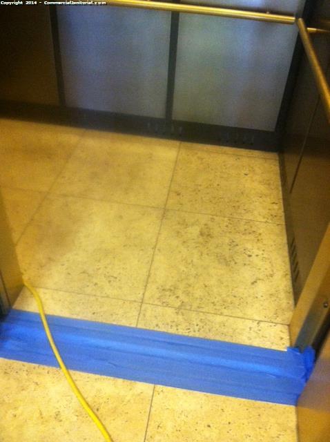 Tape the metal on the elevator tracks when cleaning to ensure they remain polished