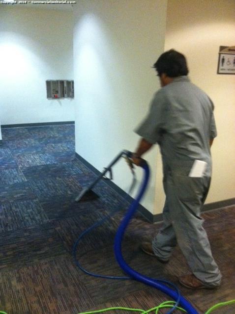 Extraction cleaning has been completed on all Carpet Area 