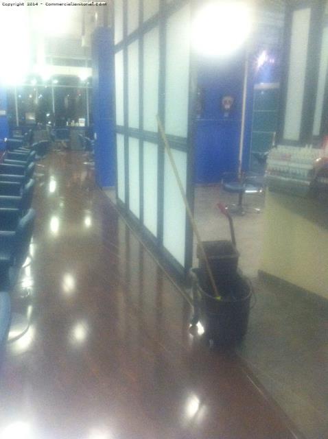 7/23/14

The crews did a fantastic job of sweeping and damp mopping the hard surface floors.