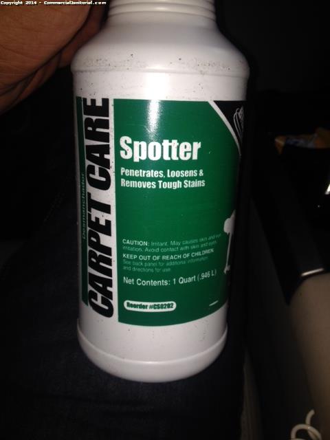  7-1/14 This is the product we use for carpet spot removal