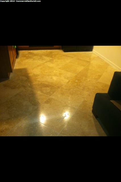 These floors were polished so fine that the resident couldn