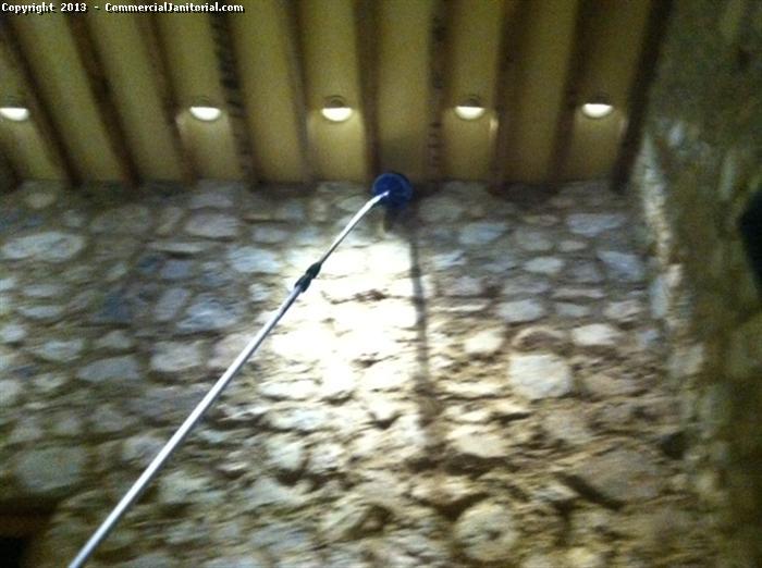 Dust will be normally collected around beams and rafters, and are also commonly found in corners, or the area where the wall meets with the ceiling. It is very difficult to take off. Our crew uses special long reach duster to clean those difficult area.