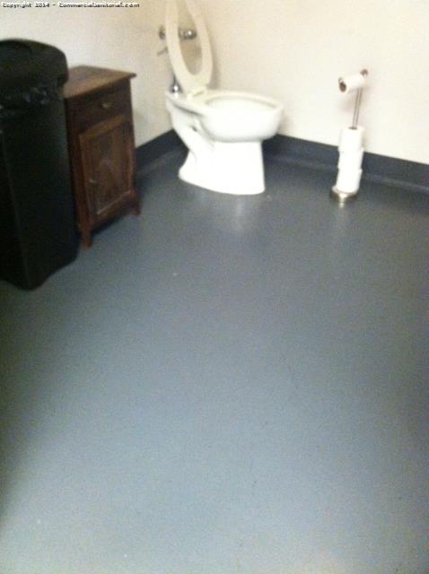 Employes restrooms were cleaned and stocked 