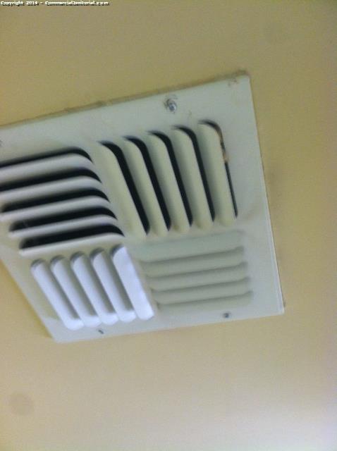 The Air vents were cleaned and all dust has been removed 