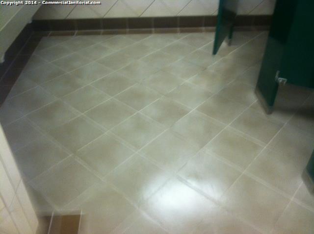 4.17.14 Oscar Cleaner already removed rust spots from Tile Floors. Attached see pictures for reference 