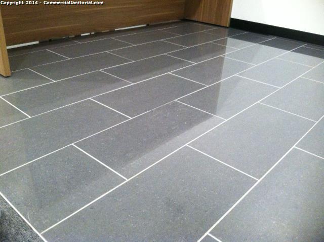 Picture of a clean tile floor - office cleaning service 