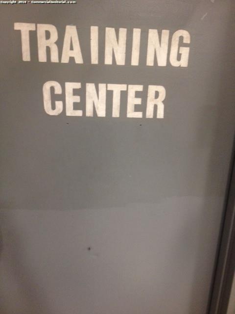 Pic of a training center sign that we clean