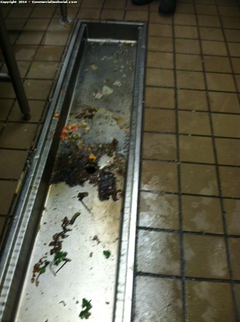 Our janitorial and cleaning company specializes in cleaning the dish pit drains in a restaurant kitchen