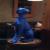 This Blue Dog Statue has been wiped down to remove all dirt & dust residue 
