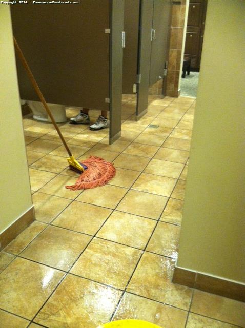 sweep and mop floors