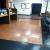 The lobby looks phenomenal , the floors looks shining they were moped throughly to remove all marks and stains. 