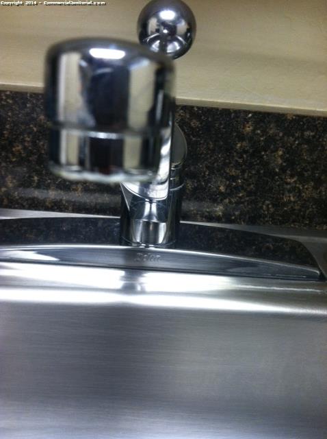 Getting very close to a sink to clean it properly