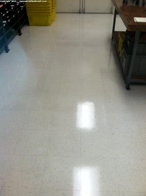 7/25/14
Came back to site scrubbed and..applied 4 coats of wax mail room everything came out great..replaced all matts after wax dried doors locked.

Tom K.