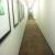 hallway cleaned in an office building as part of janitorial services