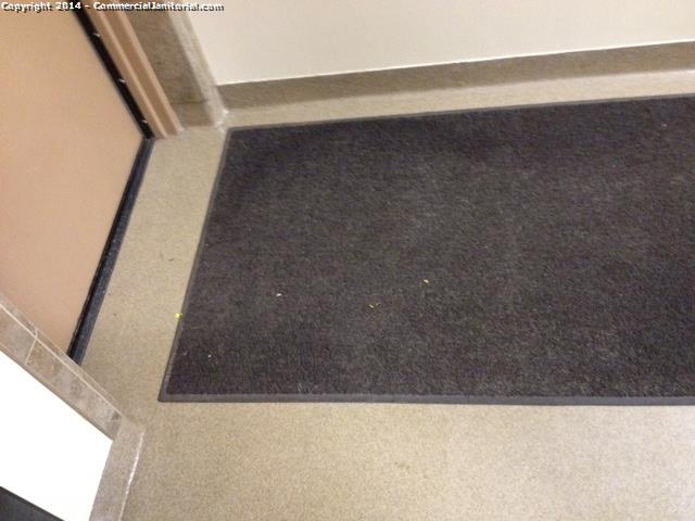 7.25.14 Tom performed inspection.

The account looks great however on my way out noticed that the walk-off mat is dirty.   I