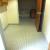 Restroom has been scrubbed with grem pad and has removed all foot marks that were left on flooring 