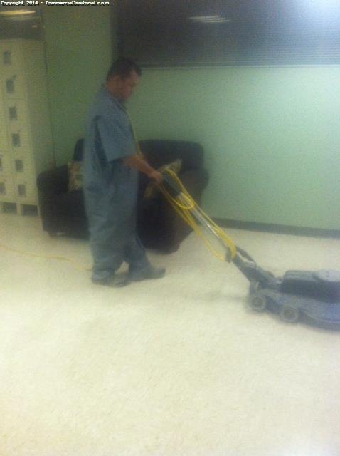 Came to site to check on floor crew every thing looks great. I had floor crew scrub men