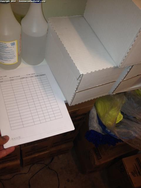 6/11/14 Cable 1 lead alba Delivered Scott brite scrubbing pads Left more blank time sheets 