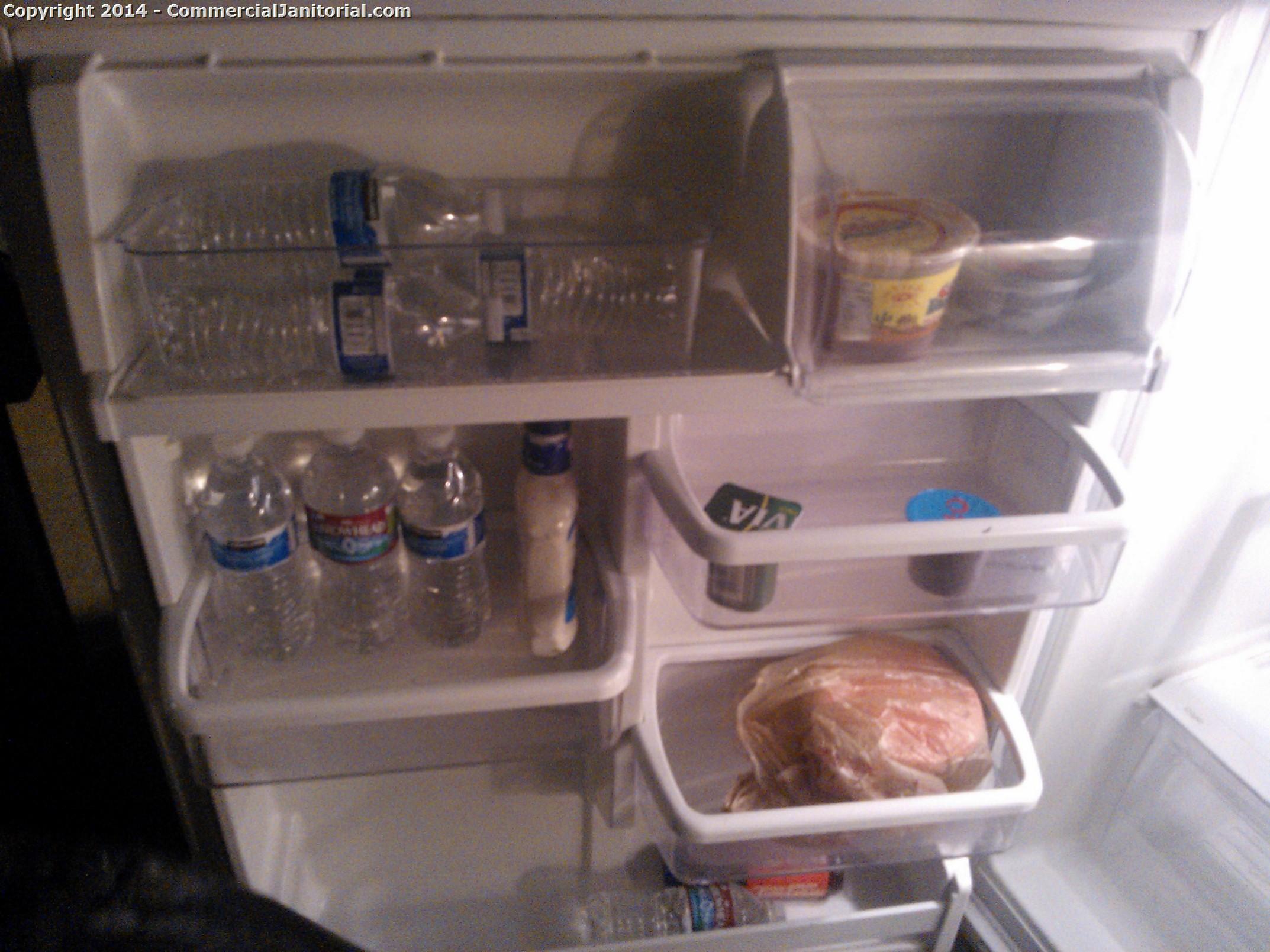 interior refrigerator as part of nightly janitorial service - we usually do this one time per month